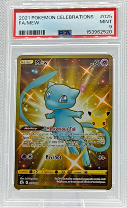 2021 Pokemon Celebrations Fa/mew Psa9 #025 - Image 1
