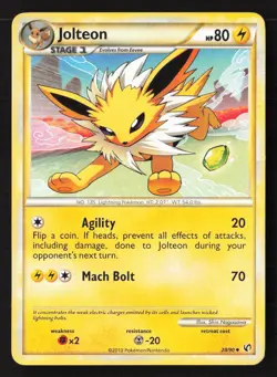 Jolteon Uncommon UD 28/90 NM Pokemon TCG - Image 1