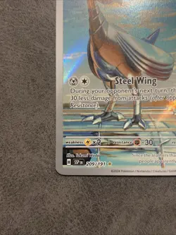 Skarmory Pokemon TCG Surging Sparks 209/191 Illustration Rare NM - Image 5