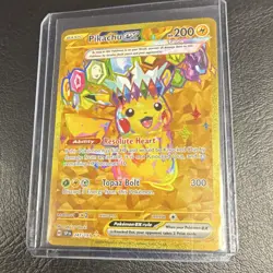 Pokemon Pikachu EX 247/191 Sv08: Surging Sparks Hyper Rare Full Art Holo 200 HP - Image 1
