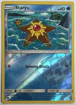 Staryu 15/111 Common Crimson Invasion Pokemon Reverse Holo Lightly Played - Image 1