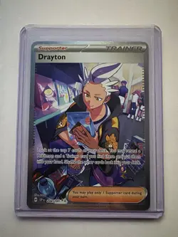 Pokemon TCG Drayton 244/191 Special Illustration Rare Surging Sparks NM - Image 1