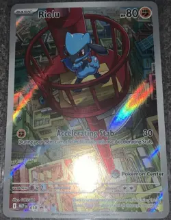 Riolu - 010 (Pokemon Center Exclusive) 010 Me: Mega Evolution Promo Holo NM - Image 1
