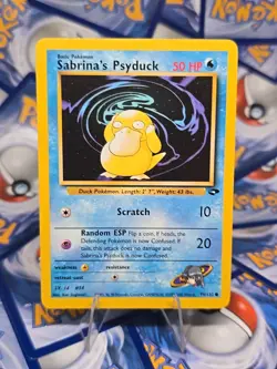 Vintage Pokemon TCG Sabrina's Psyduck Gym Challenge 99/132 LP - Image 1