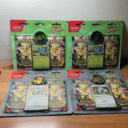 4 x Pokemon TCG: Mega Evolution Ascended Heroes Collection Blister Pack Sealed - Image 1