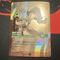 Disney Lorcana Daisy Duck - Pirate Captain Foil 211/204 enchanted - Image 1