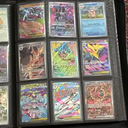Pokemon TCG GX EX V VSTAR Holo Foil Full Art Card Lot Binder Charizard Reshiram - Image 3