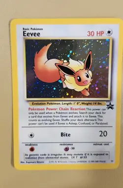 2000 Pokemon Promo Eevee Holo - see video of Holo & Card - Image 1