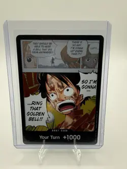 DON!! Card Luffy Foil Adventure on Kami's Island One Piece - Image 1