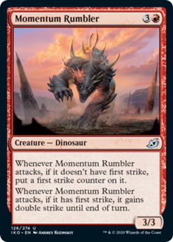 Momentum Rumbler FOIL Ikoria: Lair of Behemoths NM Red Uncommon CARD ABUGames - Image 1