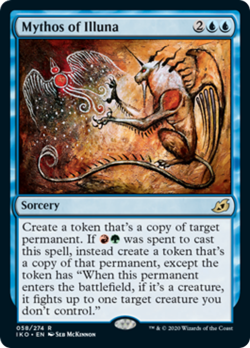 Mythos of Illuna FOIL Ikoria: Lair of Behemoths MINT Blue Rare MTG CARD ABUGames - Image 1