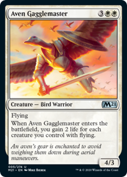 Aven Gagglemaster FOIL Core Set 2021 / M21 NM White Uncommon MAGIC CARD ABUGames - Image 1