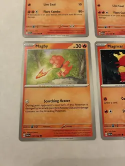 Lot of 6 Magmar and Magby Pokemon Cards - Image 2