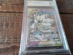 Pokemon promo Holo 020/049 solgaleo lunala ex x sr graded slab card gold art b38 - Image 2