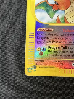 Pokemon TCG Dragonite Reverse Holo Card 43/165 HP/Damage *See Pictures and Desc - Image 3