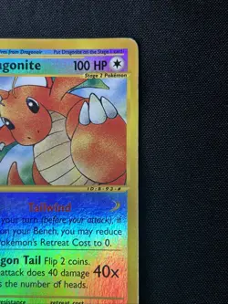Pokemon TCG Dragonite Reverse Holo Card 43/165 HP/Damage *See Pictures and Desc - Image 5
