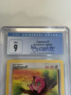 Chumlee Collection CGC 9 MINT Jigglypuff Jungle Vintage Graded Pokemon Card - Image 3
