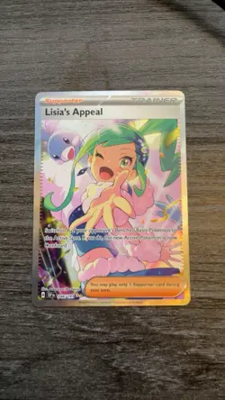 Pokemon Lisia's Appeal Trainer Full Art Holo Card TCG English - Image 1