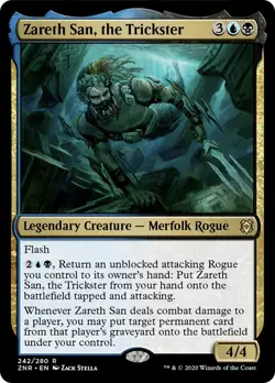 Zareth San, the Trickster FOIL Zendikar Rising NM Blue Black Rare CARD ABUGames - Image 1