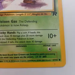 Pokemon Card Unlimited Team Rocket Grimer 57/82 D13 - Image 4