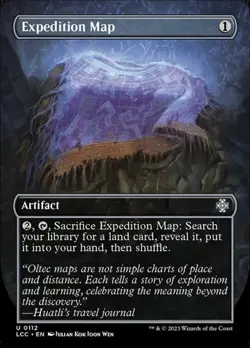 Expedition Map - Foil Extended Art LCC NM MTG - Image 1