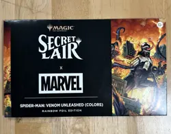 MTG Secret Lair x Spider-Man Venom Unleashed Colors— RAINBOW FOIL — SEALED - Image 1