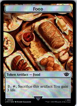 Smaug // Food (0022) Double-Sided Token (Surge Foil) T Foil LTR Universes Beyond - Image 2