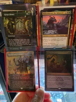 Mtg Card Lot 4 Cards Witherbloom, the Balancer Sylvan Library Dawning Arch. Dina - Image 2