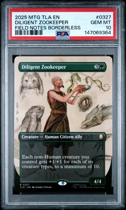 2025 MAGIC: THE GATHERING AVATAR: THE LAST AIRBENDER DILIGENT ZOOKEEPER PSA 10 - Image 1