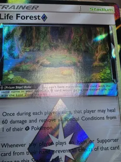 MP Pokemon Lost Thunder Life Forest Holo Rare Trainer Card 180/214 - Image 5
