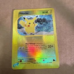 Pikachu 84/144 Skyridge Reverse Holo Rare Pokemon TCG Nintendo ITALIAN DMG - Image 1