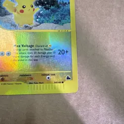 Pikachu 84/144 Skyridge Reverse Holo Rare Pokemon TCG Nintendo ITALIAN DMG - Image 2