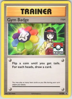 Gym Badge (Erika) XY206 Holo Promo XY Promo Pokemon NM - Image 1