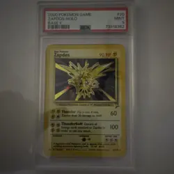 Pokemon TCG Zapdos 020/130 Base Set 2 Holo Rare Ken Sugimori PSA 9 EN 2000 - Image 1
