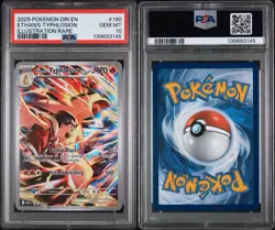 ✅ PSA 10 • Ethan's Typhlosion Destined Rivals Pokemon Illustration Rare 190/182 - Image 3