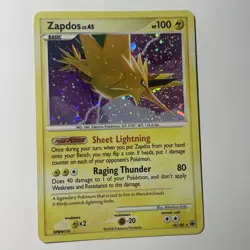 Zapdos 14/100 Rare Holo Diamond Pearl Majestic Dawn 2008 Pokemon TCG Card MP-HP - Image 1