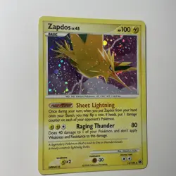 Zapdos 14/100 Rare Holo Diamond Pearl Majestic Dawn 2008 Pokemon TCG Card MP-HP - Image 4