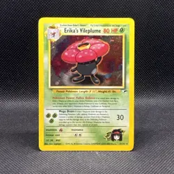 Erika's Vileplume 005/132 Gym Heroes Holo Pokemon TCG MP - Image 1