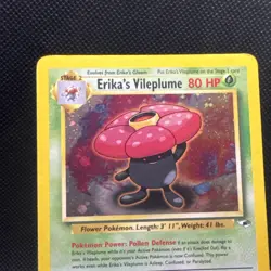Erika's Vileplume 005/132 Gym Heroes Holo Pokemon TCG MP - Image 3