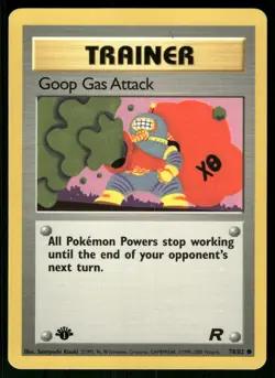 Goop Gas Attack 78/82 Common Team Rocket Pokemon 1st Edition Near Mint - Image 1