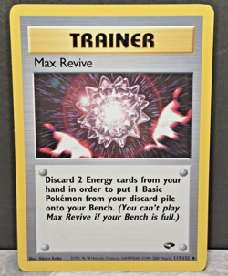Max Revive Pokemon Card TCG Gym Challenge Trainer 117/132 Uncommon WoTC - Image 1