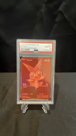 2025 Pokemon Victini Black White #171 BLK EN PSA 10 Gem MT - Image 1