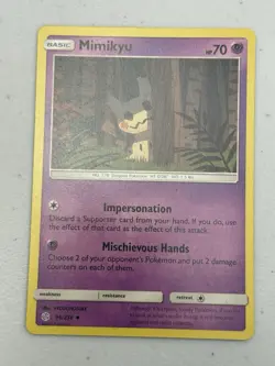 Pokemon Mimikyu 96/236 SM Cosmic Eclipse Uncommon NM - Image 1