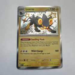 Pokemon Luxray SV: Paldean Fates Shiny Rare Holo 137/091 Stage 2 150 HP - Image 1