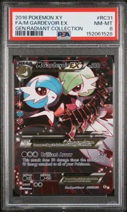 2016 POKEMON XY GENERATIONS RADIANT COLLECTION FULL ART/M GARDEVOIR EX PSA 8 - Image 1