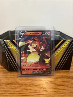 Lance's Charizard v SWSH133 Holographic Black Star Promo Pokemon TCG - Image 3