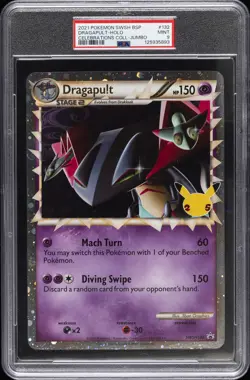 2021 POKEMON SWSH BLACK STAR PROMO JUMNO #132 DRAGAPULT-HOLO PSA 9 - Image 1