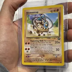 Hitmontop #37 - Black Star Promo - WoTC Pokemon Card - Near Mint (NM) Vintage - Image 2