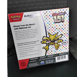 Pokemon Scarlet & Violet 151 Alakazam ex Collection Box Booster Promo English - Image 1