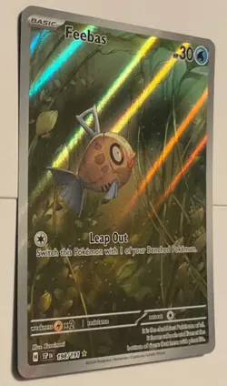 Pokemon TCG Feebas SV08 Paradox Rift 052/182 Reverse Holo 30 HP English - Image 3